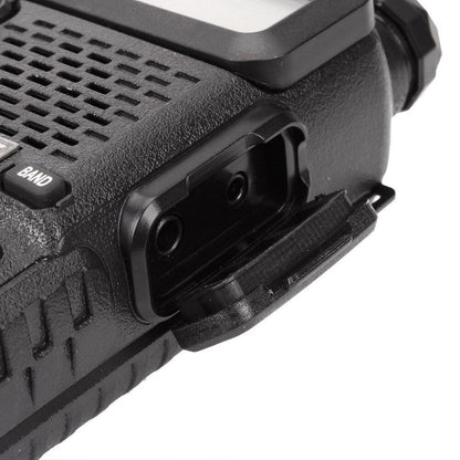 1.5" LCD 5W 144~146MHz / 430~440MHz Dual Band Walkie Talkie with 1-LED Flashlight Black