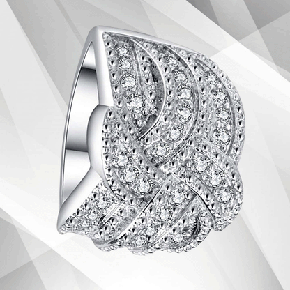 0.50Ct Round-Cut Sparkling CZ Diamonds Girls Engagement Ring 18K White Gold Over